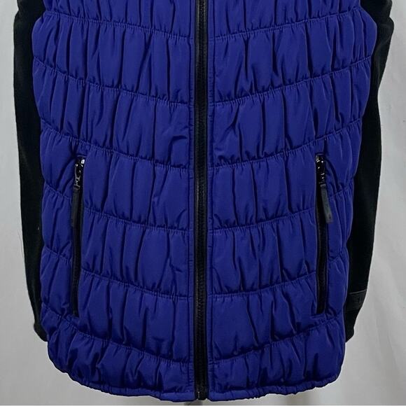 Calvin Klein Cobalt Blue & Black GorpCore Quilted Zippered Vest NWT Size L - Picture 3 of 12